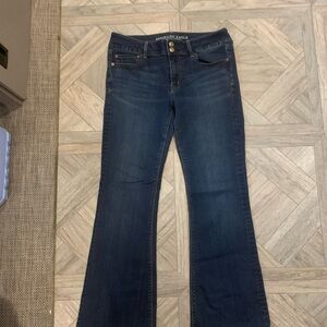 American Eagle Outfitters Women's Dark Blue Jeans